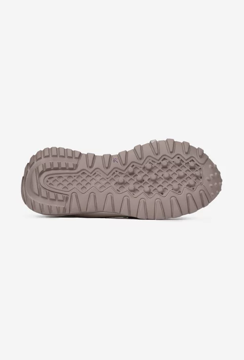 Mocasini dama albi din piele texturata cu ornament