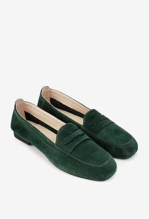 Mocasini dama kaki din piele intoarsa