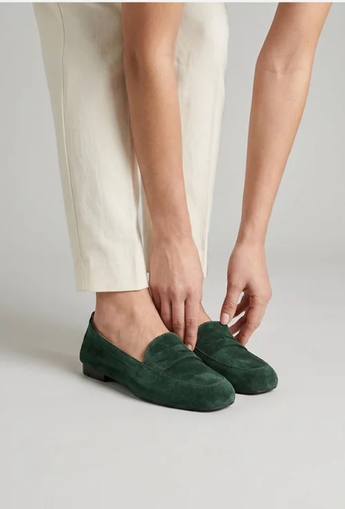 Mocasini dama kaki din piele intoarsa picture - 2