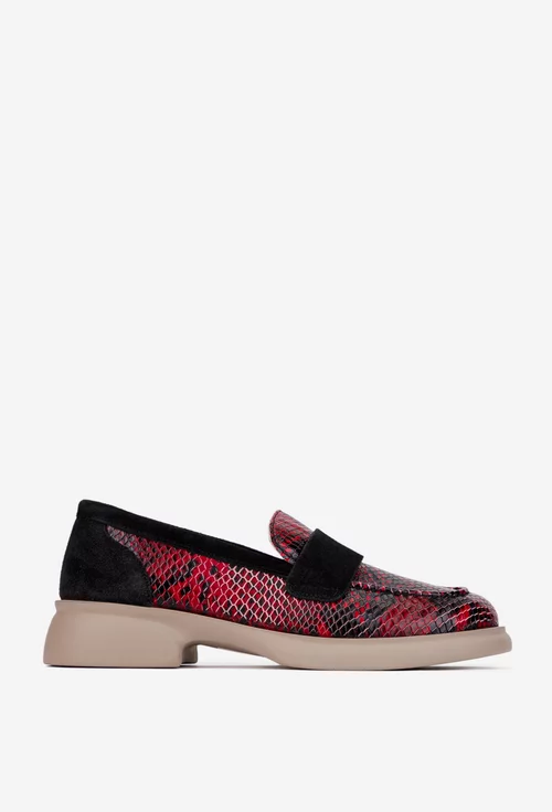 Mocasini dama multicolori din piele picture - 2
