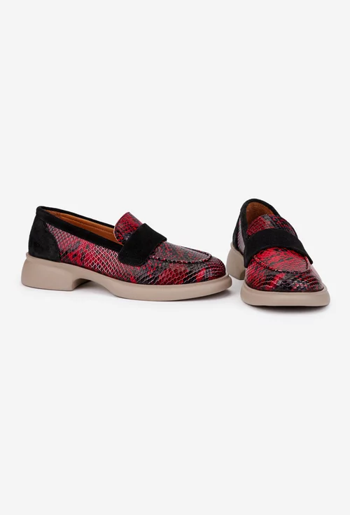 Mocasini dama multicolori din piele picture - 5