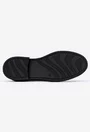 Mocasini dama negri din piele lacuita cu ornament