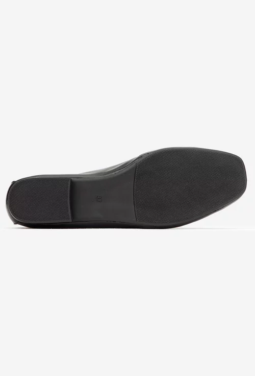Mocasini dama negri din piele naturala picture - 4
