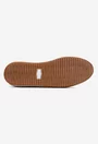 Mocasini dama NUR din piele intoarsa bej cu ornament