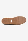 Mocasini dama NUR din piele intoarsa bleu cu ornament