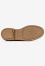 Mocasini dama NUR din piele intoarsa maro cu animal print