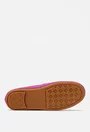 Mocasini dama roz din piele naturala cu ornament