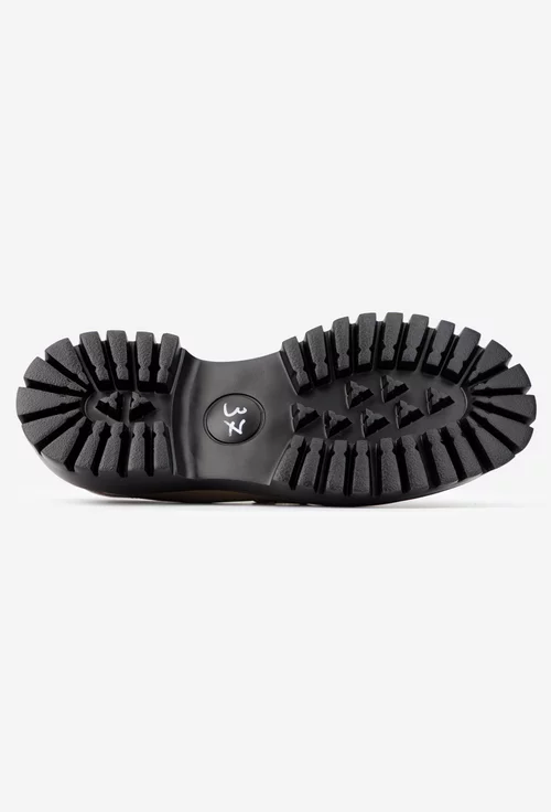 Mocasini dama taupe din piele naturala cu ornament picture - 5