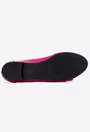 Mocasini fuchsia din piele texturata cu funda