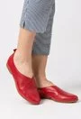 Pantofi rosii din piele naturala Ava