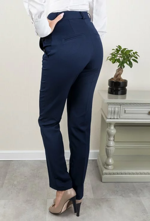Pantaloni bleumarin Leticia