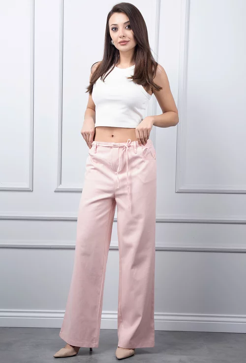 Pantaloni roz pudra