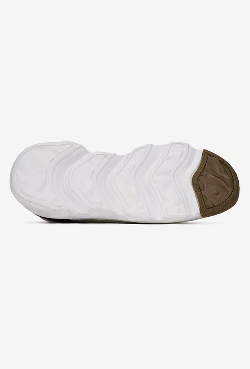 Pantofi barbati bej din material textil si piele intoarsa