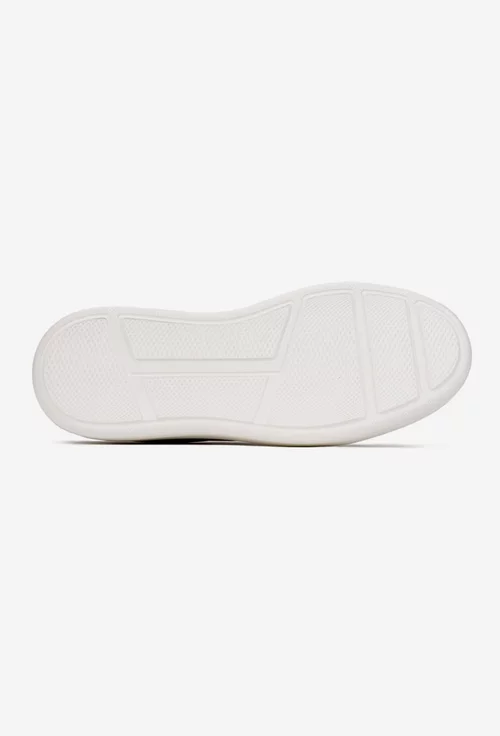 Pantofi barbati bej din piele texturata si intoarsa