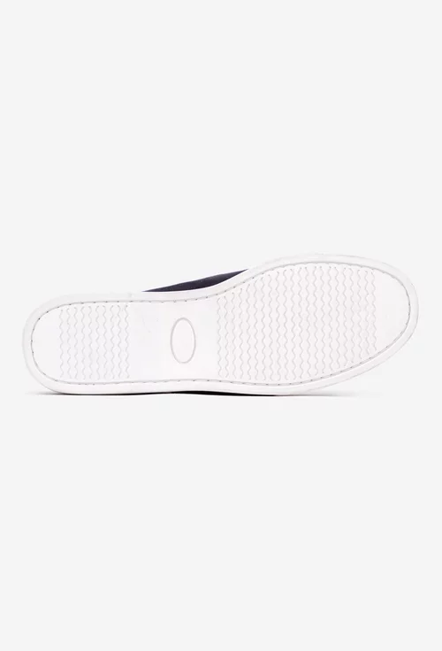 Pantofi barbati bleumarin din piele intoarsa