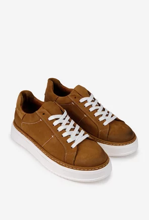 Pantofi barbati confectionati din piele maro