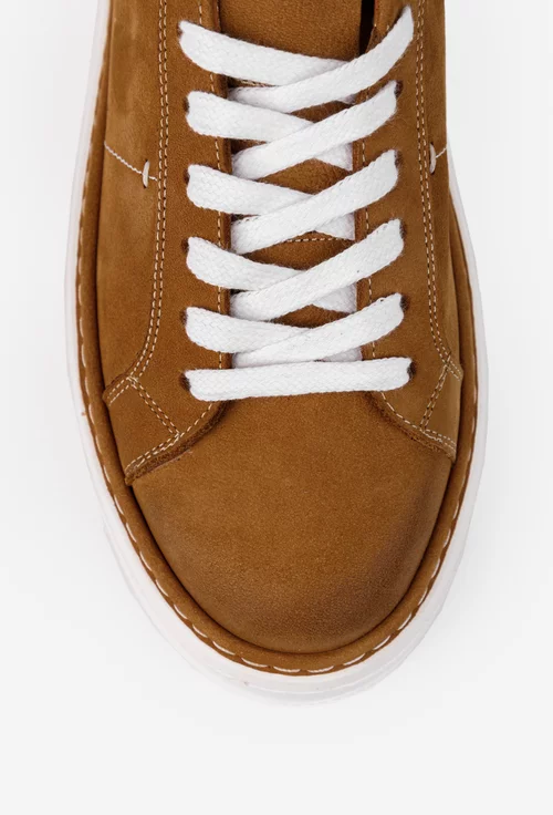 Pantofi barbati confectionati din piele maro