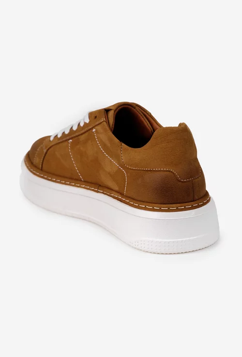 Pantofi barbati confectionati din piele maro