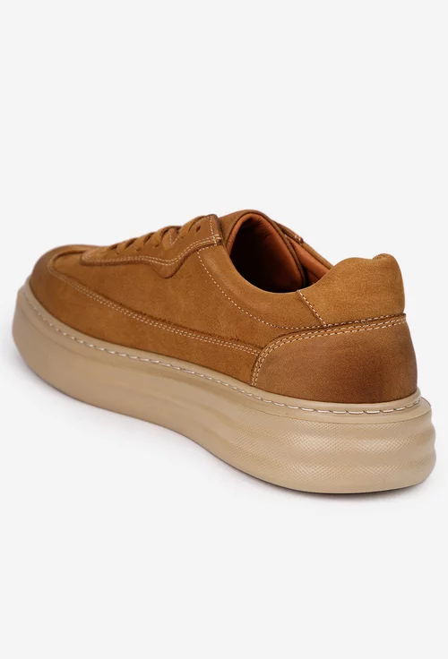 Pantofi barbati confectionati din piele maro