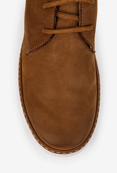 Pantofi barbati confectionati din piele maro