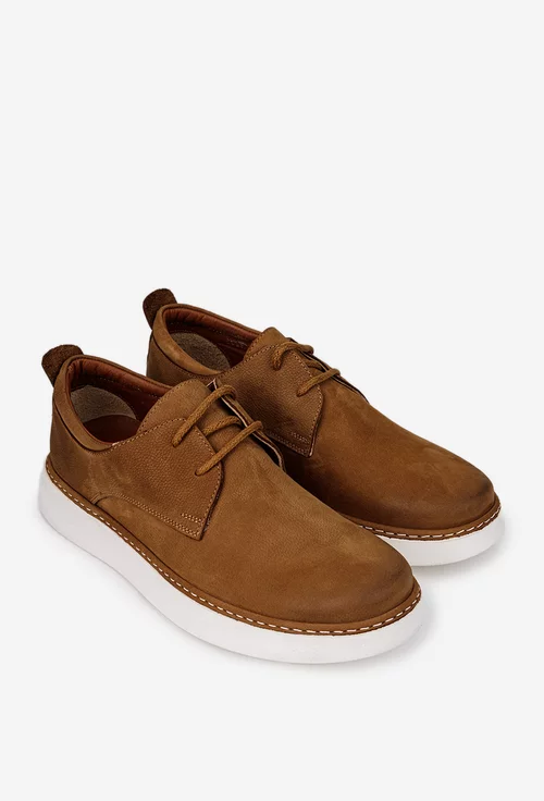 Pantofi barbati confectionati din piele maro