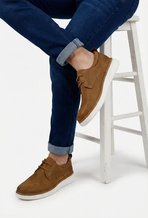 Pantofi barbati confectionati din piele maro