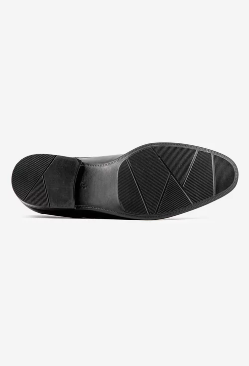 Pantofi barbati confectionati din piele naturala neagra