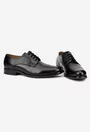 Pantofi barbati confectionati din piele naturala neagra