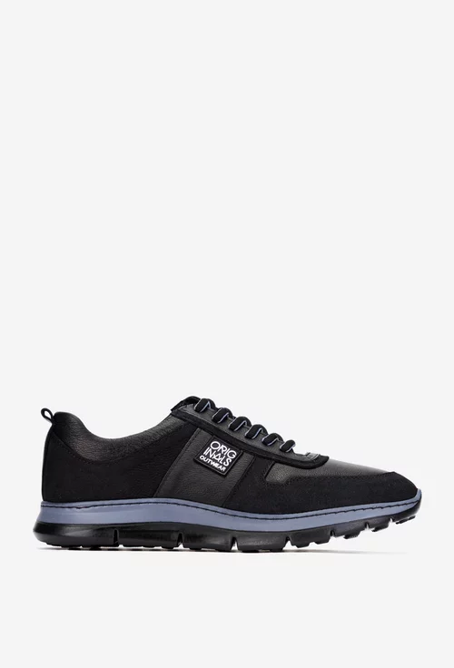 Pantofi barbati confectionati din piele neagra