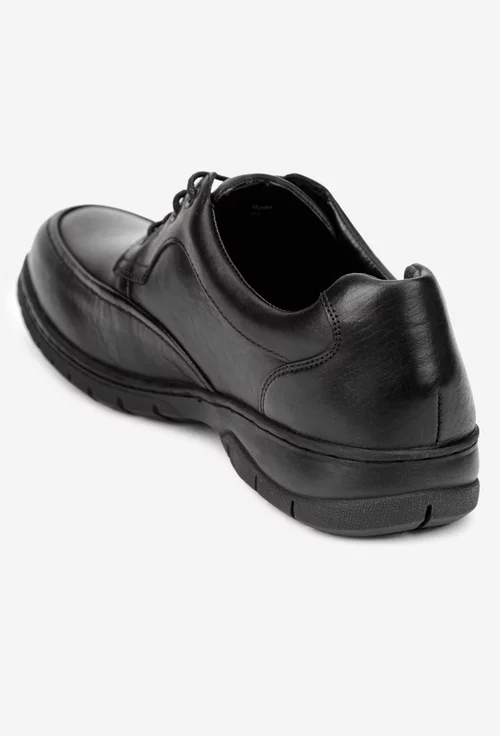 Pantofi barbati confectionati din piele neagra