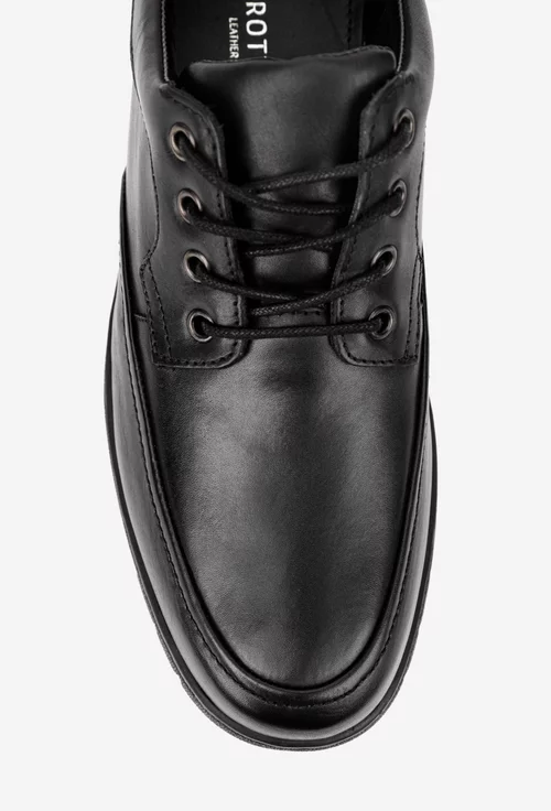 Pantofi barbati confectionati din piele neagra