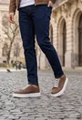 Pantofi barbati confectionati din piele taupe