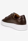Pantofi barbati confectionati din piele texturata maro