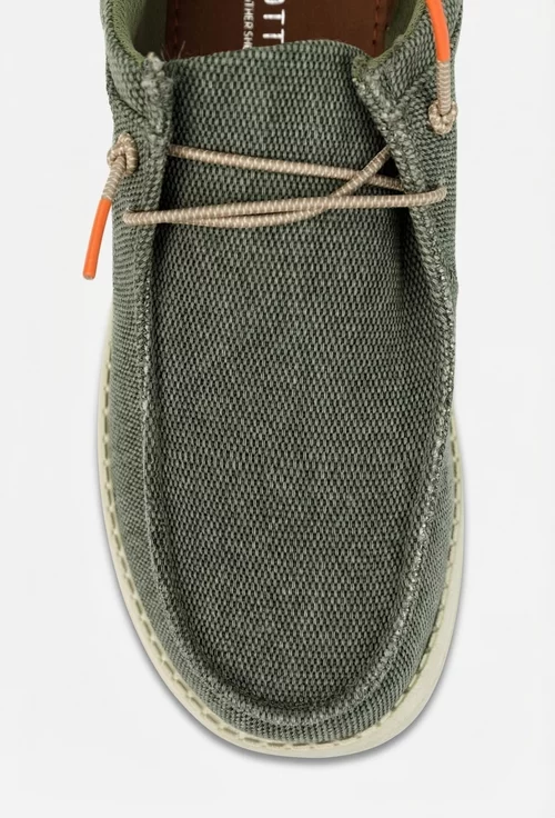 Pantofi barbati din material textil kaki