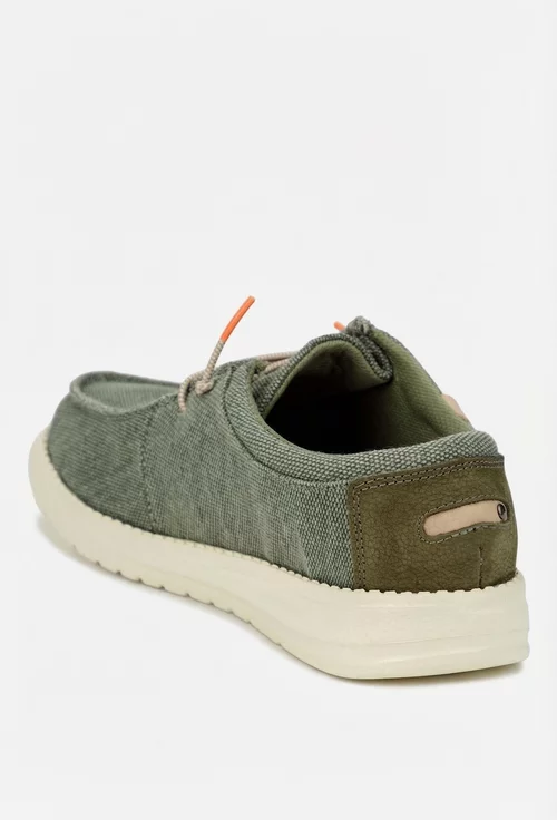 Pantofi barbati din material textil kaki