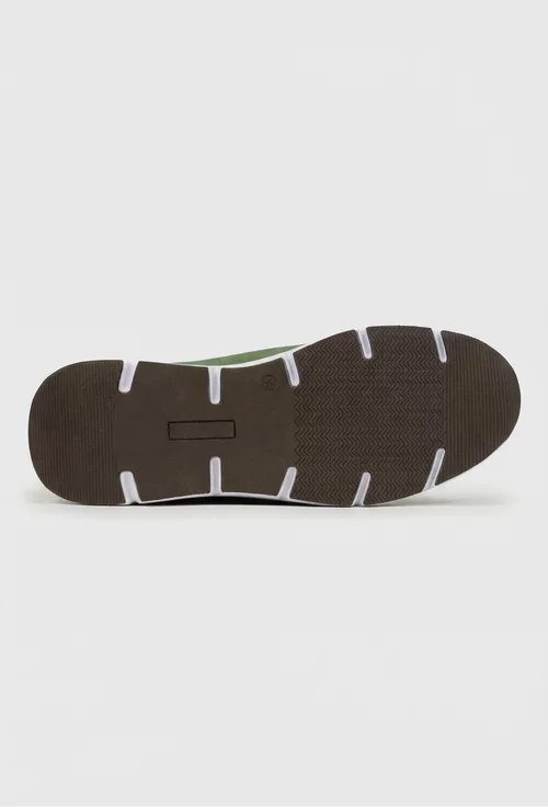 Pantofi barbati din piele intoarsa kaki