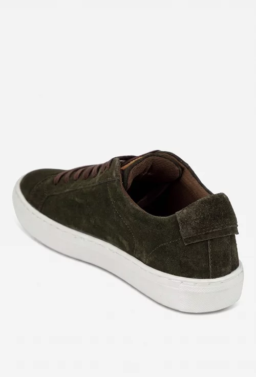 Pantofi barbati din piele intoarsa maro