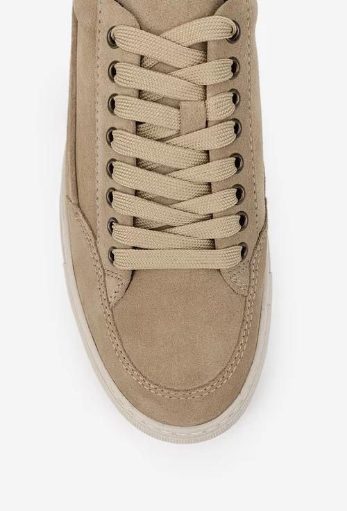 Pantofi barbati din piele intoarsa maro