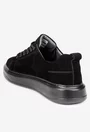 Pantofi barbati din piele intoarsa neagra
