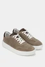 Pantofi barbati din piele intoarsa taupe