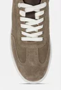 Pantofi barbati din piele intoarsa taupe