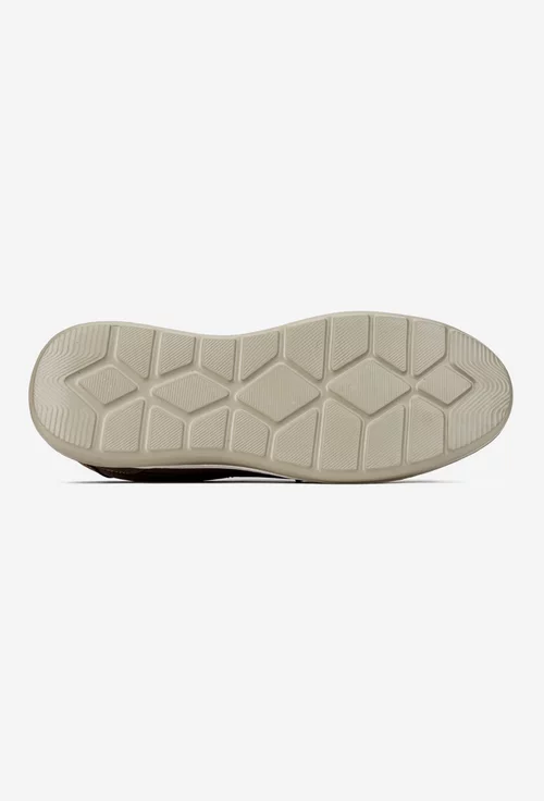 Pantofi barbati din piele nabuc bej inchis