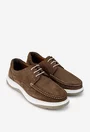 Pantofi barbati din piele nabuc taupe