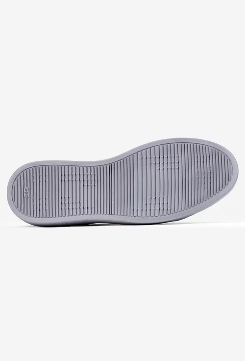 Pantofi barbati din piele naturala gri