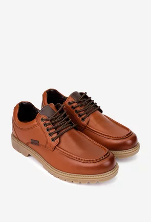 Pantofi barbati din piele naturala maro