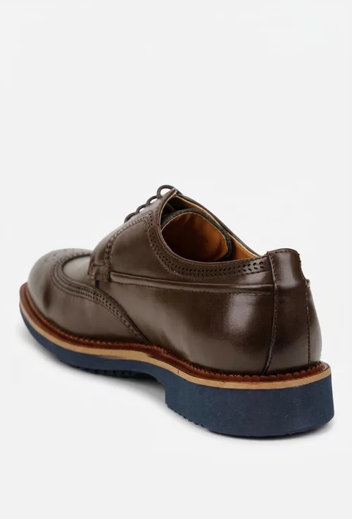 Pantofi barbati din piele naturala maro