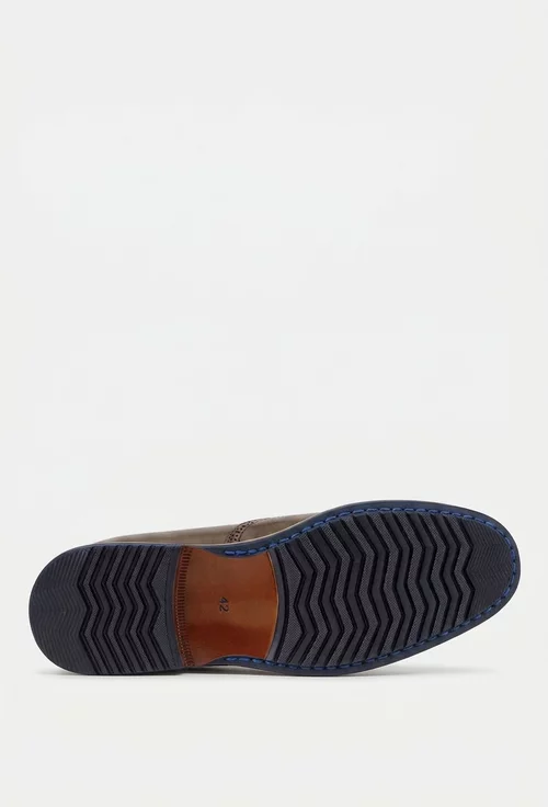 Pantofi barbati din piele naturala maro