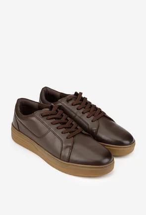 Pantofi barbati din piele naturala maro