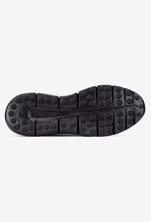 Pantofi barbati din piele naturala neagra
