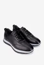 Pantofi barbati din piele naturala neagra